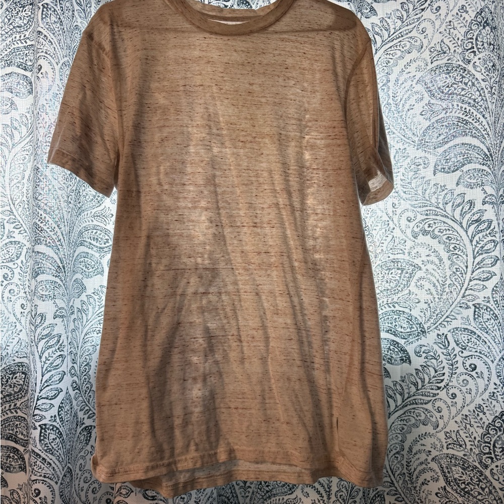 Men's Beige Short Sleeve Tee